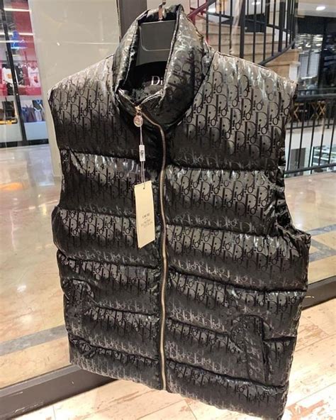 dior gilet herren|Dior long cannage jacket.